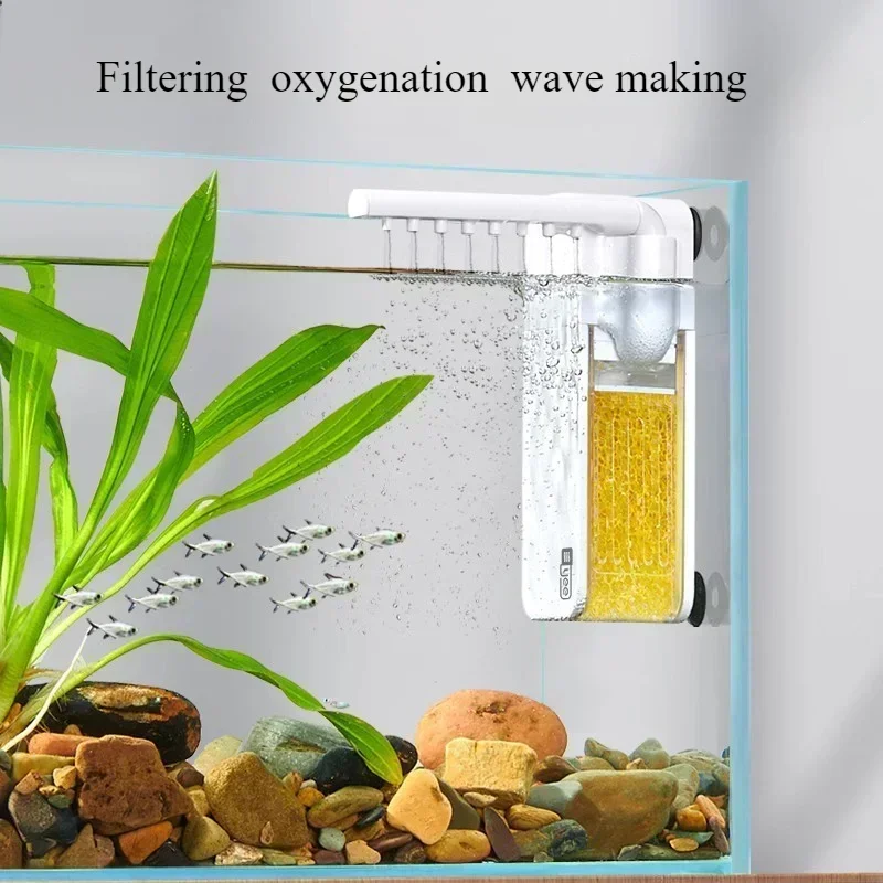 Image showcasing Sponge Filter 3-IN-1 Mini Aquarium Filter Water Ci... – Grandado