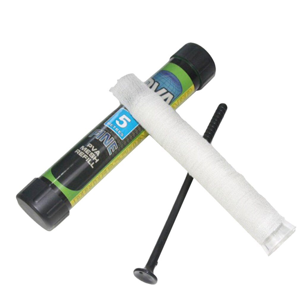 Pva Fishing Mesh Dissolve Refillbait Bag For Solid Bait Tackle Throwing Tool Mesh Bait Mesh Universal Refill Stocking Bait Bags: 25mm