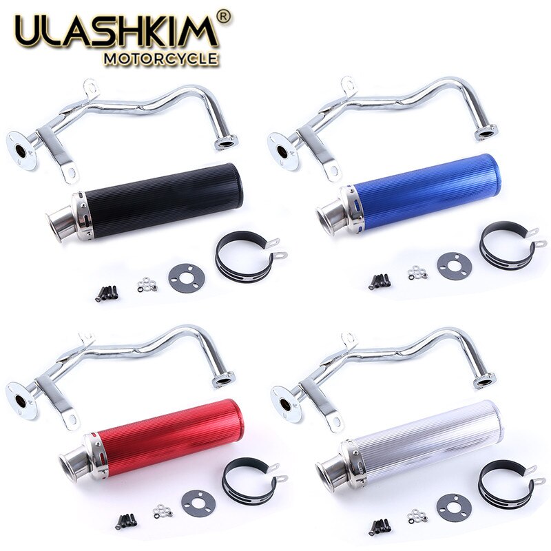 GY6 50 80 Scooter Performance système d'échappement bleu Gy6 50cc 137qma 139qmb moteur chinois pièces de Scooter