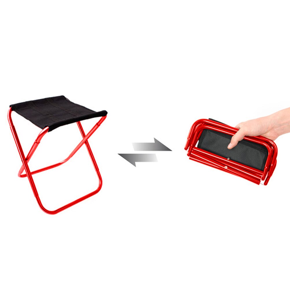 Aluminum Alloy Folding Stool Ultralight Outdoor Camping Picnic Travel Seat Chair Collapsible Camping Seats Hiking Stool