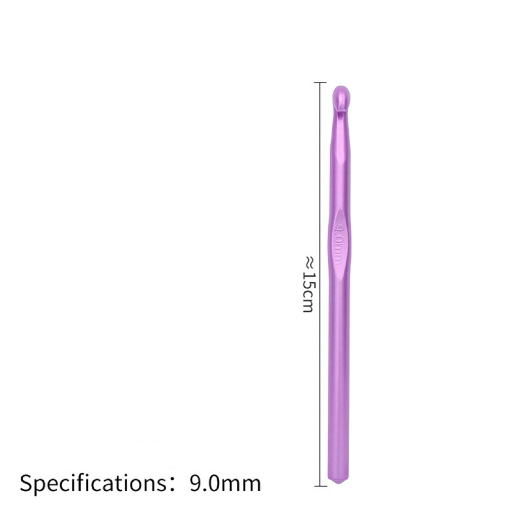 5pcs 2mm-10mm Sewing Needles Aluminium Crochet Hooks Needles Knit Weave Craft Yarn Sewing Tools Crochet Hooks Knitting Needles: Clear