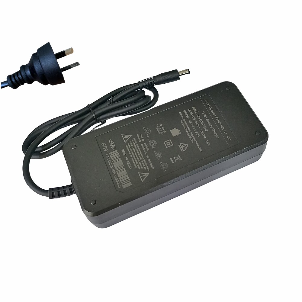 Cargador Original 42V 2.0A para XIAOMI HIMO Z16 C20 Z20 bicicleta eléctrica cargador de batería repuestos: Morado