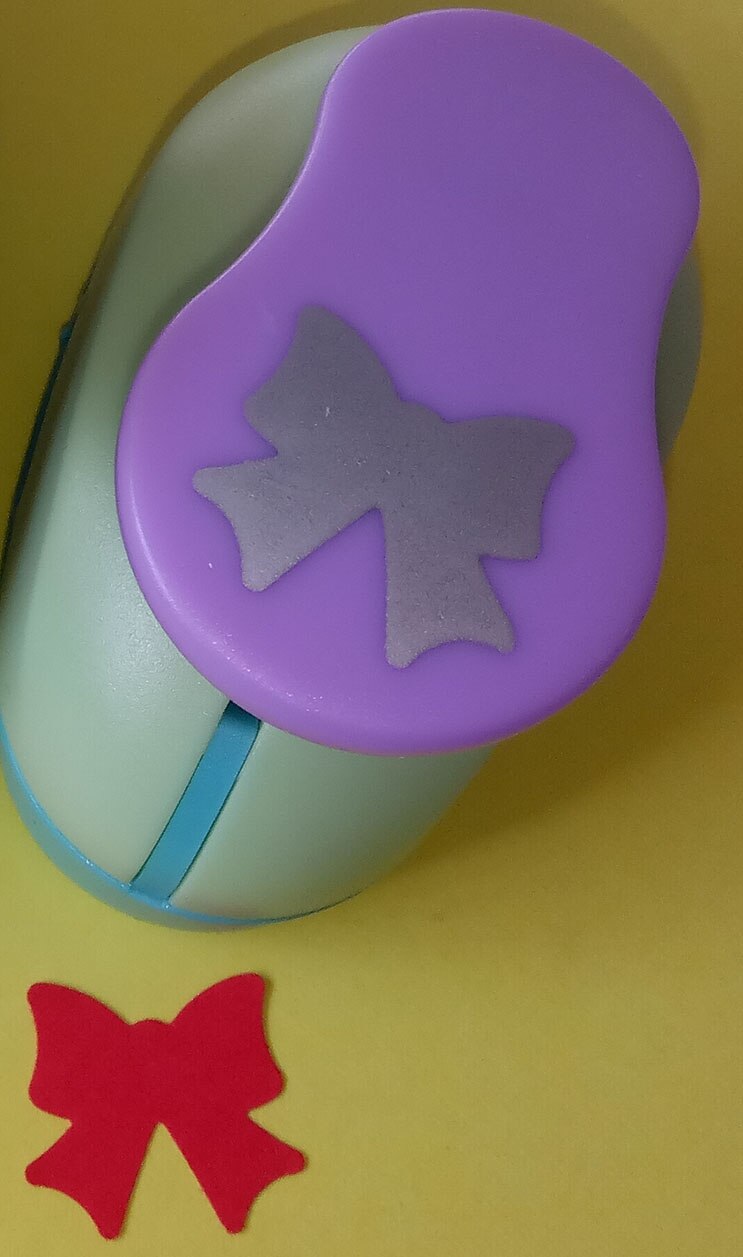 3 siz 3.8cm,2.5cm,1.6cm Bowknot craft punch set children manual DIY hole punches cortador de papel de scrapbook butterfly punch: 1pc 23mm