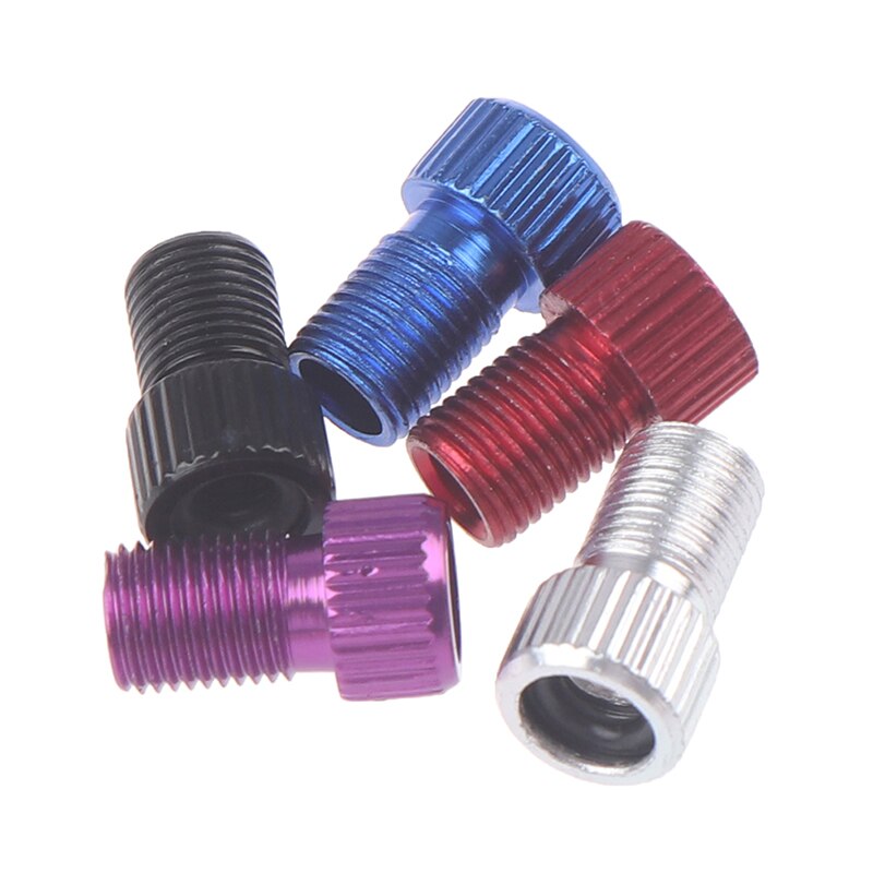 4PCS Aluminum Alloy Bike Valve Adapter Caps Bicycle Air Nozzle Road Adapters Road Racing Bike Inner Tube Tools