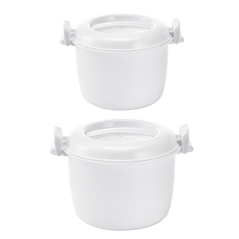 Microwave Rice Cooker Multifunction Small Lunch Container Microwave Cooker Cookware for Microwave Oven