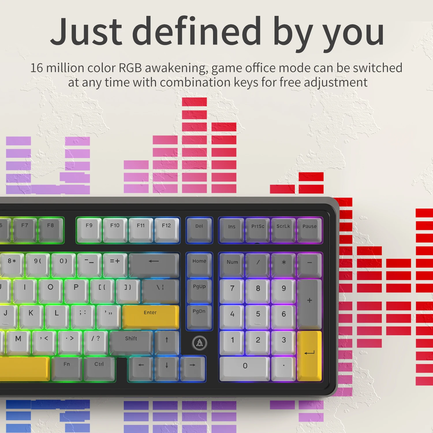 AJAZZ AK980 Wired Mechanical Keyboard Full-Functio... – Grandado