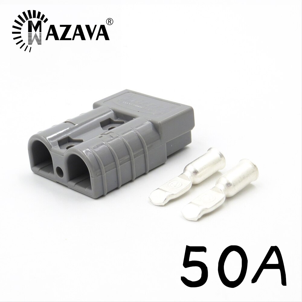 50A 120A 600V SB50 SB120 Power Connector Dual-Pole Quick Opladen Plug SB50 Elektrische Auto Batterij Ups Kabel terminals Dc: 50A Gray