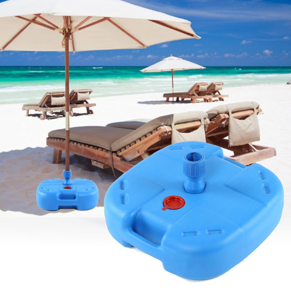 Portable Umbrella Base Heavy Duty Square Water Sand Filled Umbrella Base Stand for Outdoor Patio Greenhouse Invernadero Anchor