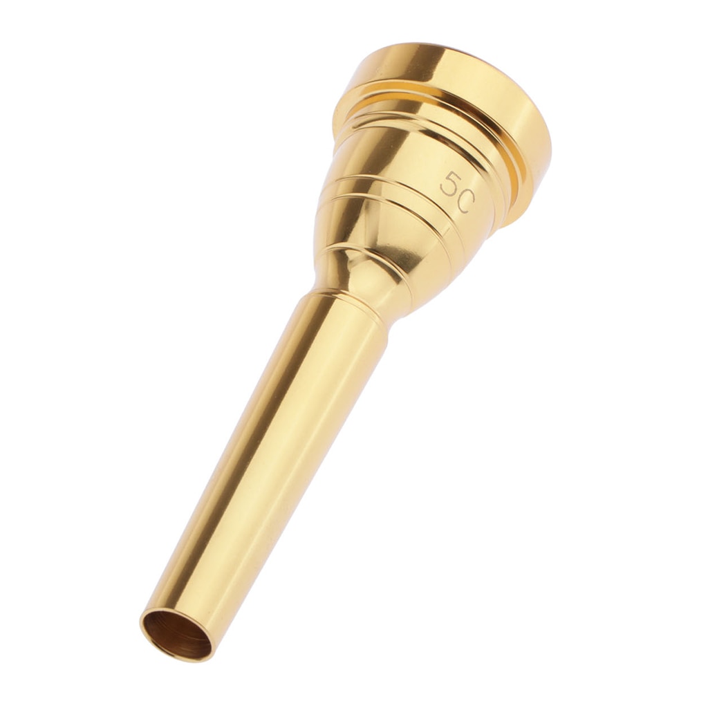 Boquilla de trompeta chapada en oro para Yamaha Bach accesorios de instrumentos musicales de repuesto (5C)