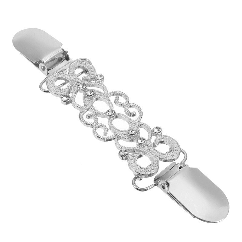 Sweater cardigan clips andemund clips fleksible perle perle pin broche sjal skjorte krave spænder til tøj dekoration