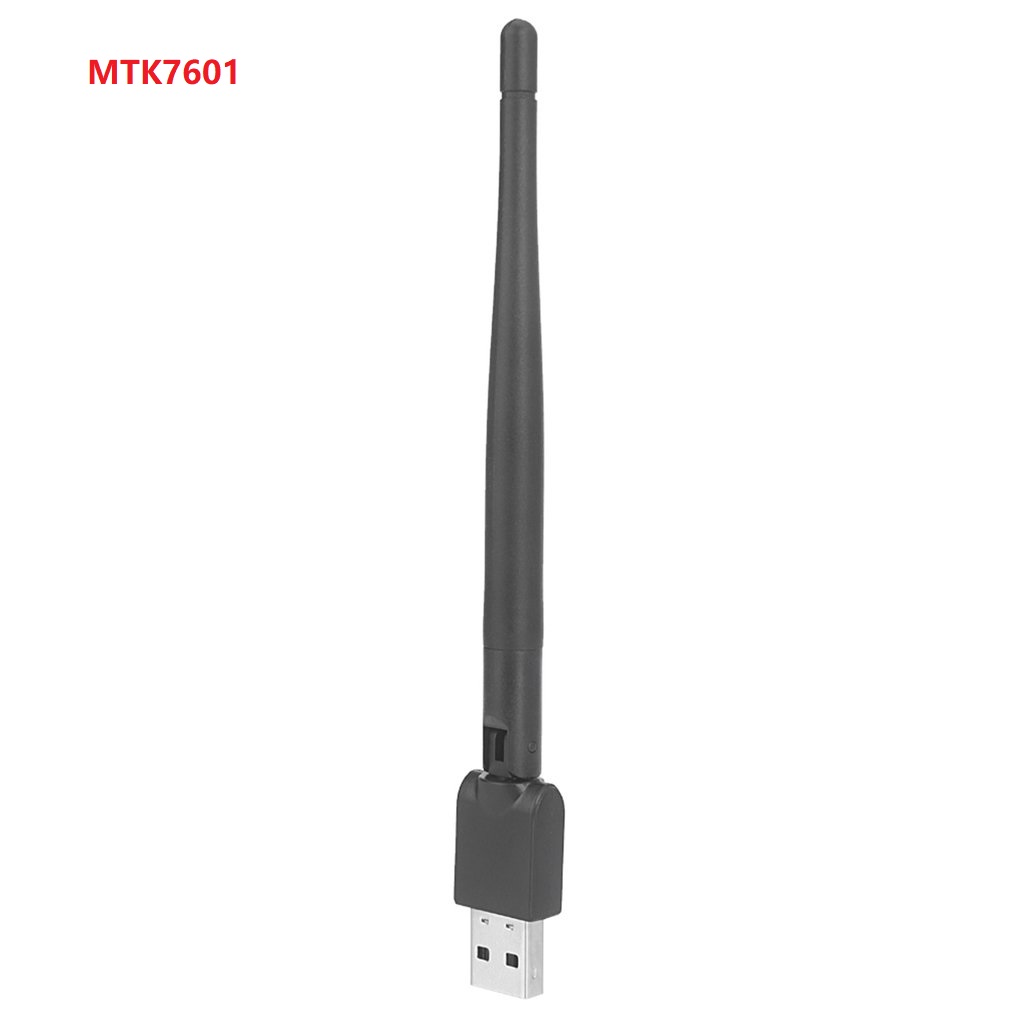 Rt5370 usb 2.0 150 mbps wifi antenne mtk 7601 trådløst netværkskort 802.11b/ g/n lan adapter med roterbar antenne: Mtk 7601