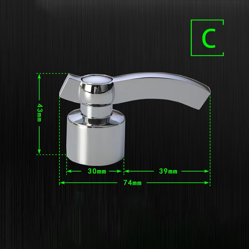 Cold Faucet Switch Handle Kitchen Bathroom Accessories Chrome Plated Shower Basin Handwheel Mixer Tap Spool Repair Parts: Chrome