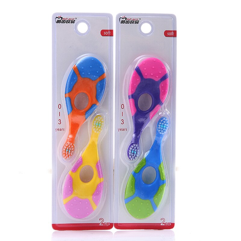 2Pcs Childrens Bucket Soft Bristle Toothbrush, Non Slip Handle, Large End Ultra Dense Soft Bristle Toothbrush, for Kids Gum Care
