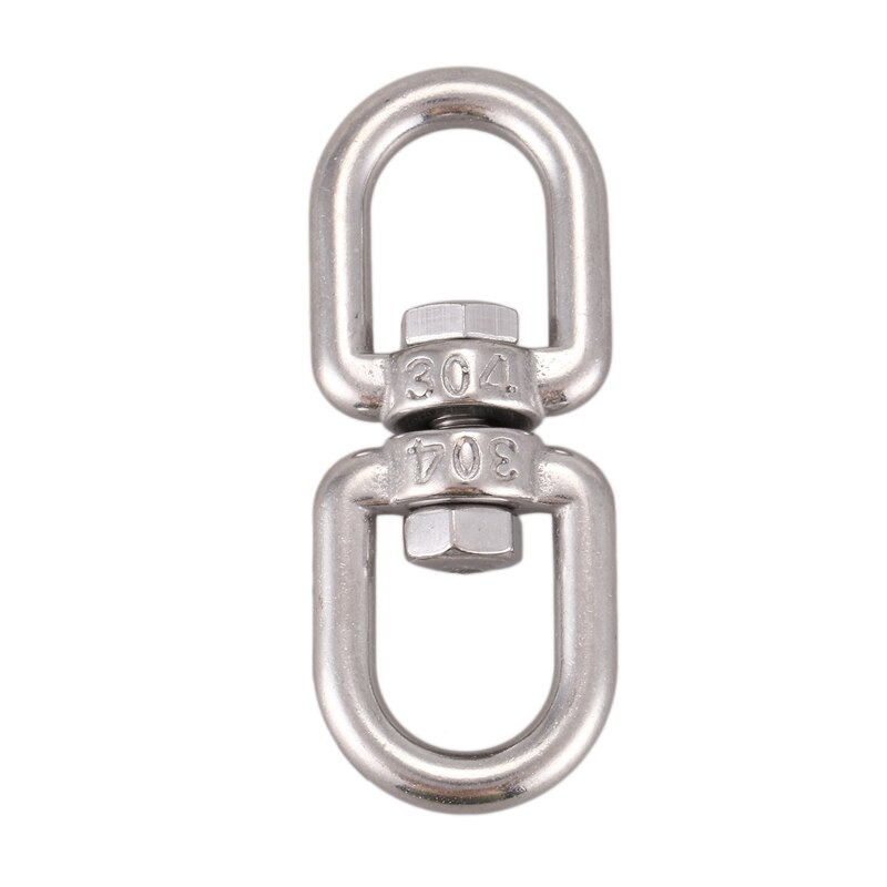Marine Mooring Stainless Steel 6mm 15/64&quot; Eye to Eye Swivel Ring