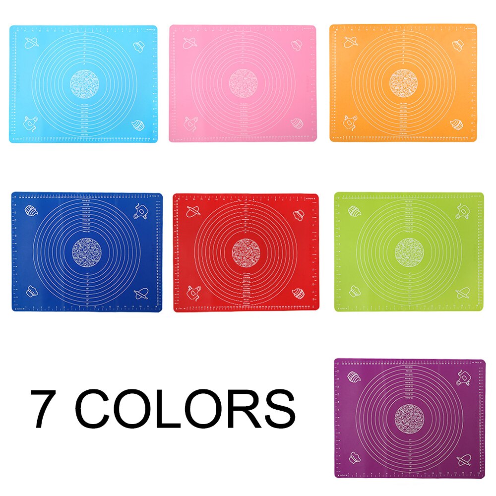 Feuille pour pâte à Pizza, pâtisserie, pâtisserie, ustensiles de cuisine, tapis de cuisson antiadhésif en Silicone