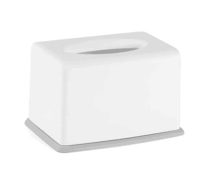 Waterproof Wall Mount Toilet Paper Holder Shelf Toilet Paper Tray Roll Paper Tube Storage Box Tray: Bwhite