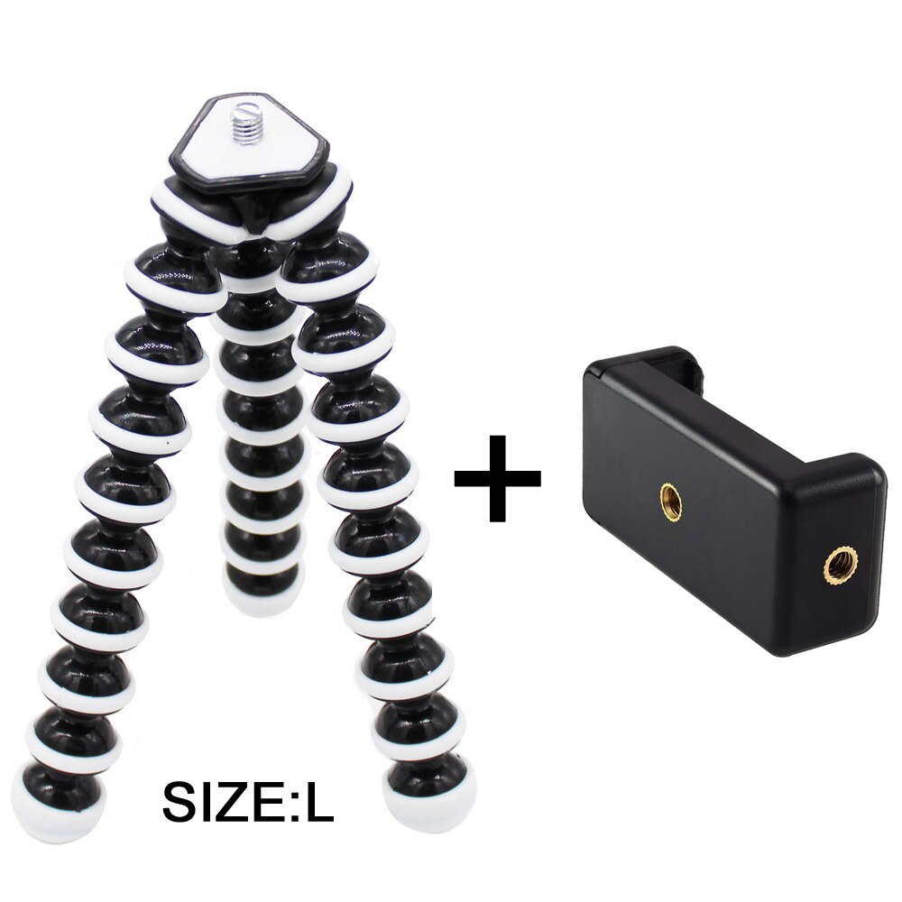 GAQOU M L Size Flexibel Statief Stand Mini Gorillapod Monopod Octopus Statief voor Gopro Digitale Camera Canon Nikon Mobiele Telefoon: SET L 2