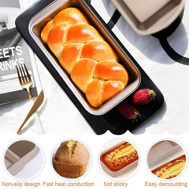 Utensilios antiadherentes de acero al carbono para hornear, Pan, recipiente para rebanada de Pan, Pan de carne, Pullman, Pan, molde para tortas, molde para hacer Pan #25