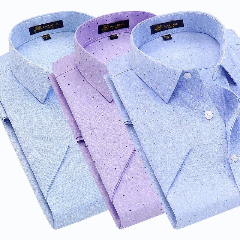 Sommer turndown kragen kurzarm Oxford stoff weichen druck Geschäft männer Clever lässig Hemden mit brust tasche S-4xl 8 farbe