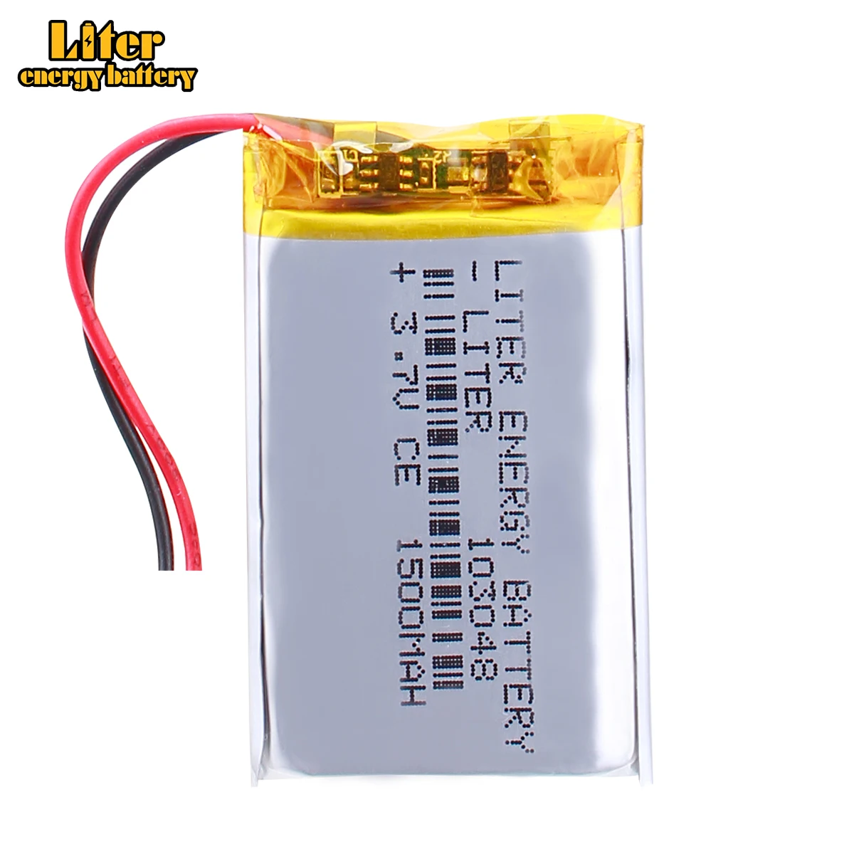 3.7V Rechargeable Polymer lithium ion / Li-ion battery 102545 for TOY,POWER BANK,GPS,mp3,mp4: black