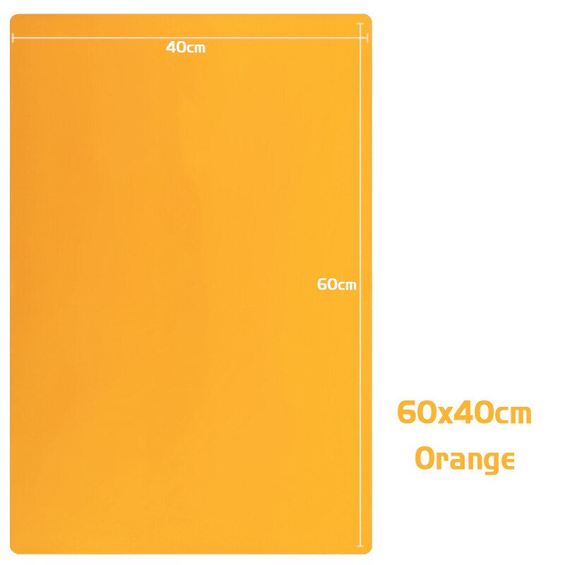Mantel Individual de silicona para mesa de cocina, tapete Protector para mesa de comedor, 60x40: Orange