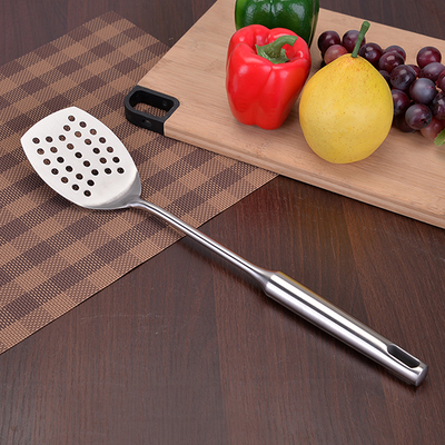 Stainless Steel Cookware Set Cooking Tools Kitchen Utensils Kitchenware Shovel Turner Rice Soup Spoon Pasta Server Strainer: 1pc Leak Turner