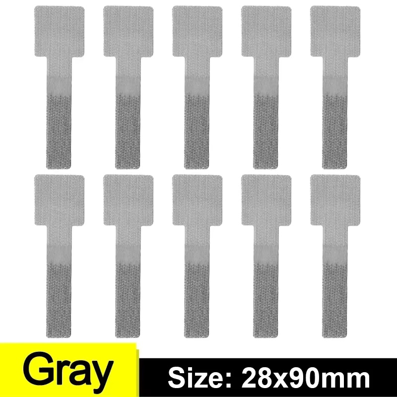 10/100pcs Cable Organizer Straps Self-Adhesive Hook & Loop Cord Management Reusable Cable Ties for Computer Desk Tidy Wire Strap: PURPLE / 2m