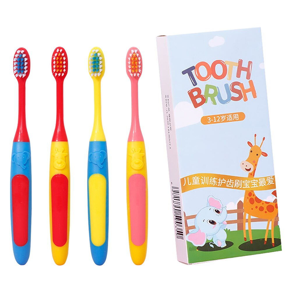 4pcs Bambini di Pulizia Spazzolino Da Denti Spazzolino Da Denti Del Fumetto Denti Spazzola di Cura