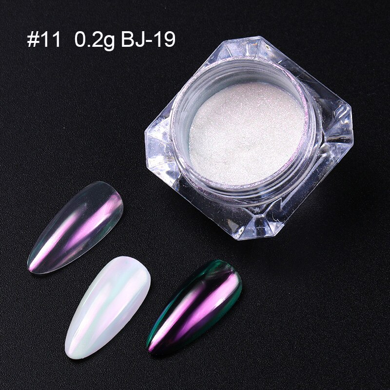 Accessoires pour ongles en poudre pour ongles miroir poudres scintillantes Pigment caméléonique poussière Art des ongles décorations pour ongles