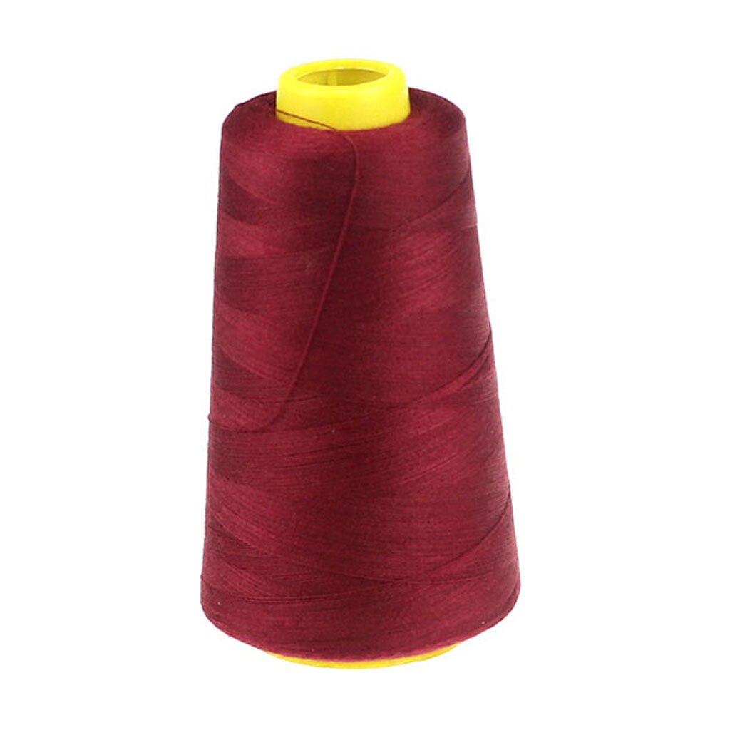 Household Color Polyester Sewing Thread Pagoda Thread 1PC 2300 Yards String Cord Handicraft Clothes Sewing Threads: Wine Red