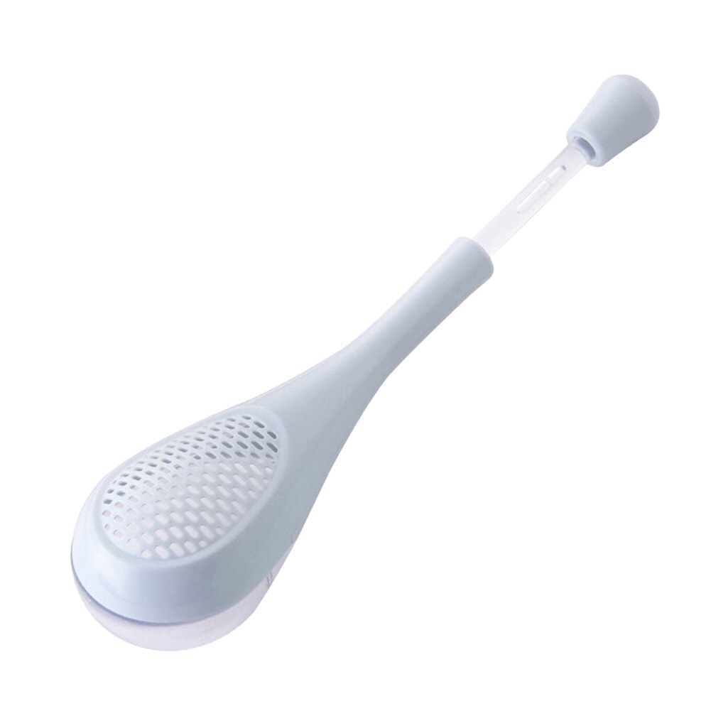 Lang håndtag krydderi scoop plast kryddereske ske peber salt skeer køkken madlavningsredskaber 4*4*18.5cm: Blå