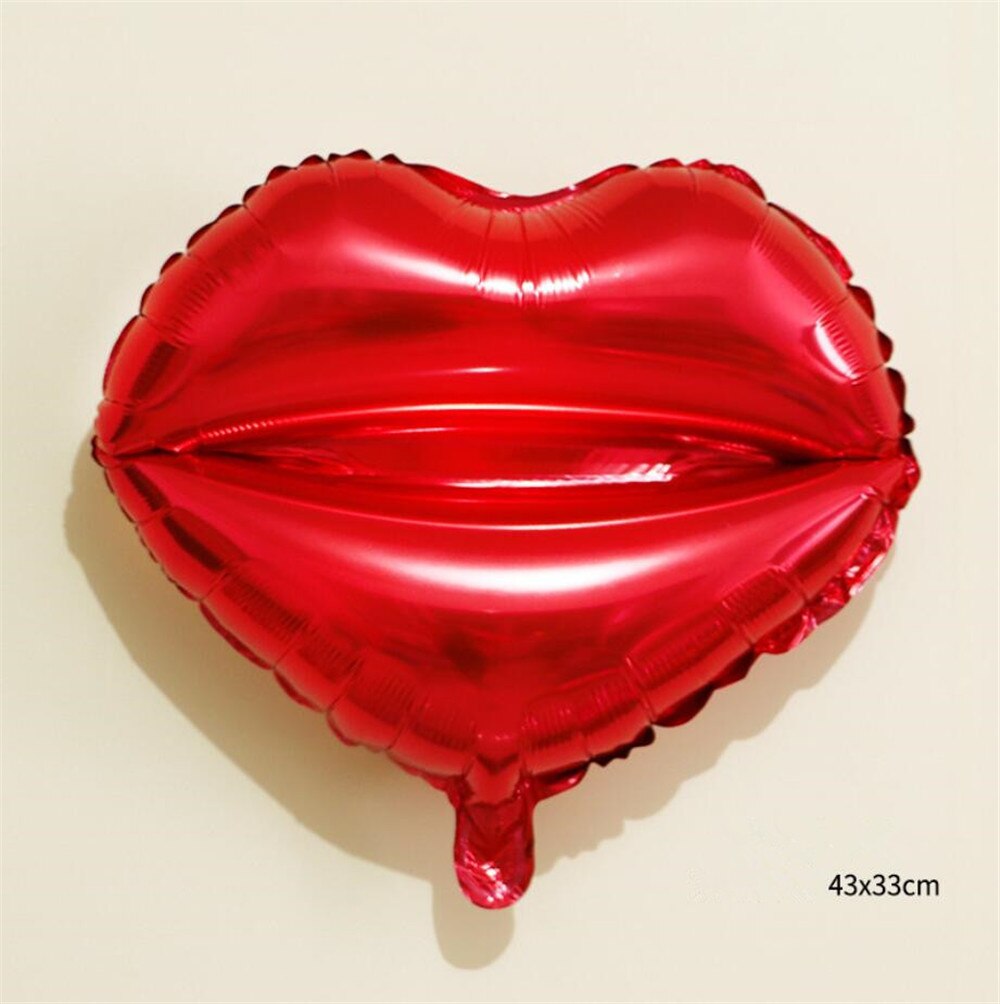 Sexy Rode lippen vorm ballonnen Kus Me Rode lippen folie ballonnen valentijnsdag bruiloft decoratie opblaasbare ballonnen cartoon hoed: 1