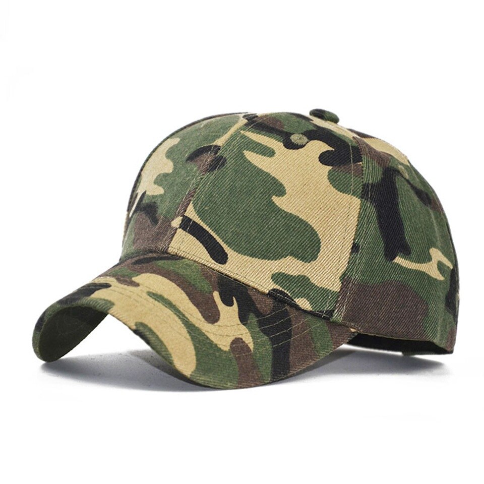 Caluriri mænd camouflage bomuld baseball hat salgsfremmende jean dad hat 6 panel åndbar sport mesh baseball cap til kvinder: 1