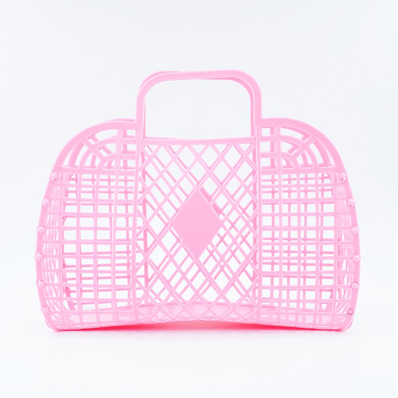 Mesh Beach Bag Totes Tote Toys Towels Sand Away For Holding Beach Toys Children&#39; Toys Market Grocery Picnic Tote: Rot