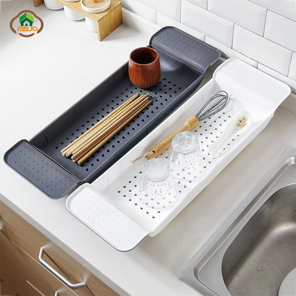MSJO Badewanne Regal Dusche Organizer Erweiterbar Halfter Küche Korb Tablett Zubehör Multifunktions Schlecht Lagerung verwöhnen