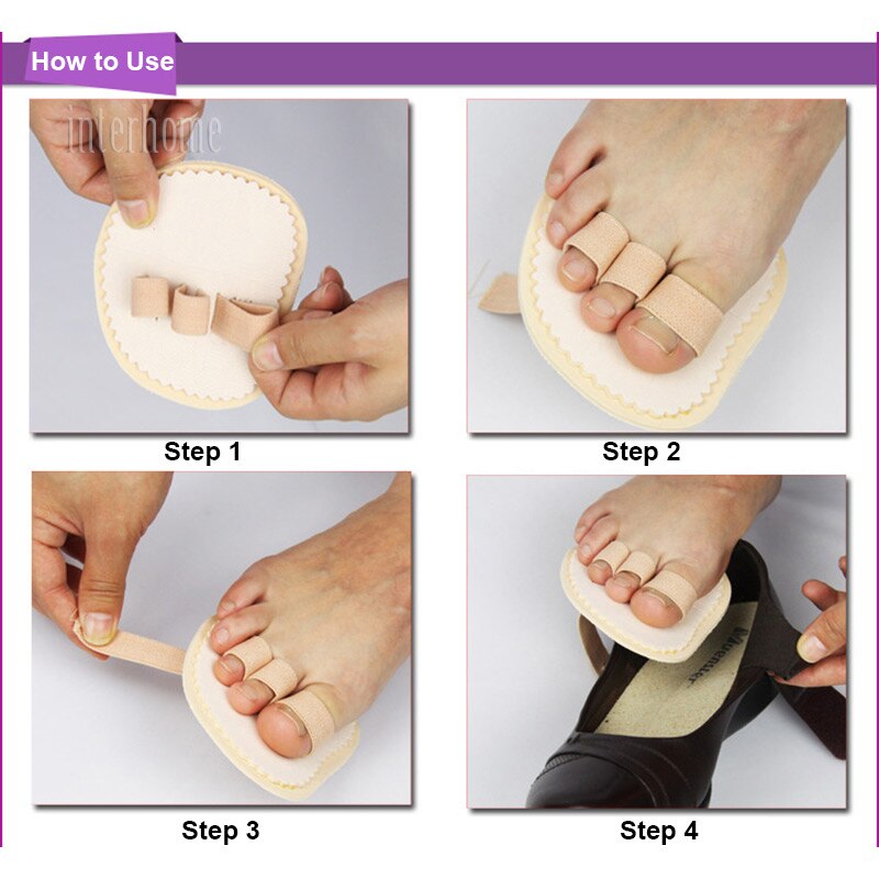 1 Pair Hammer Mallet Toe Separator Hallux Valgus Orthopedic Pads Orthotics Bending Deformation Overlap Foot Toe Correction Socks