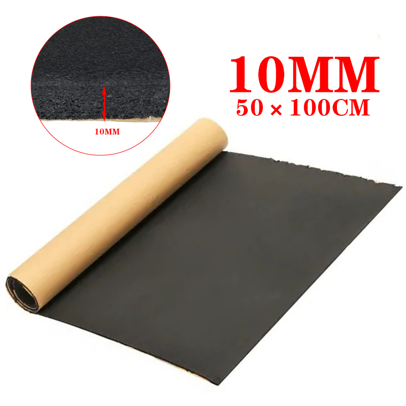 Isolamento térmico de algodão, isolamento acústico para carro, absorve o calor, espuma, isolamento térmico, algodão, 3/5/6/10mm, espessura 100/200cm: Laranja