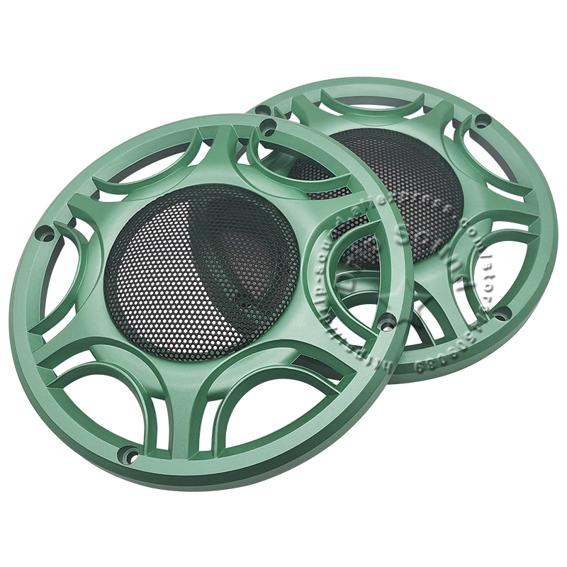 Per 6.5 "pollici copertura della griglia dell'altoparlante cerchio decorativo Audio rete metallica griglia protezione rete cornice nera/blu/verde/rossa/argento