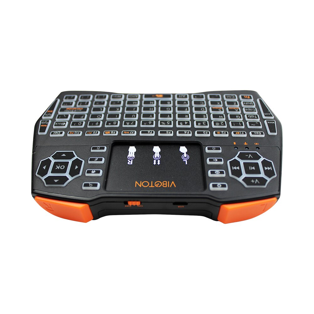 Three Language Keyboard 2.4G Wireless Keyboard Russian Spanish English Version For PC Android TV Raspberry Pi for Orange Pi