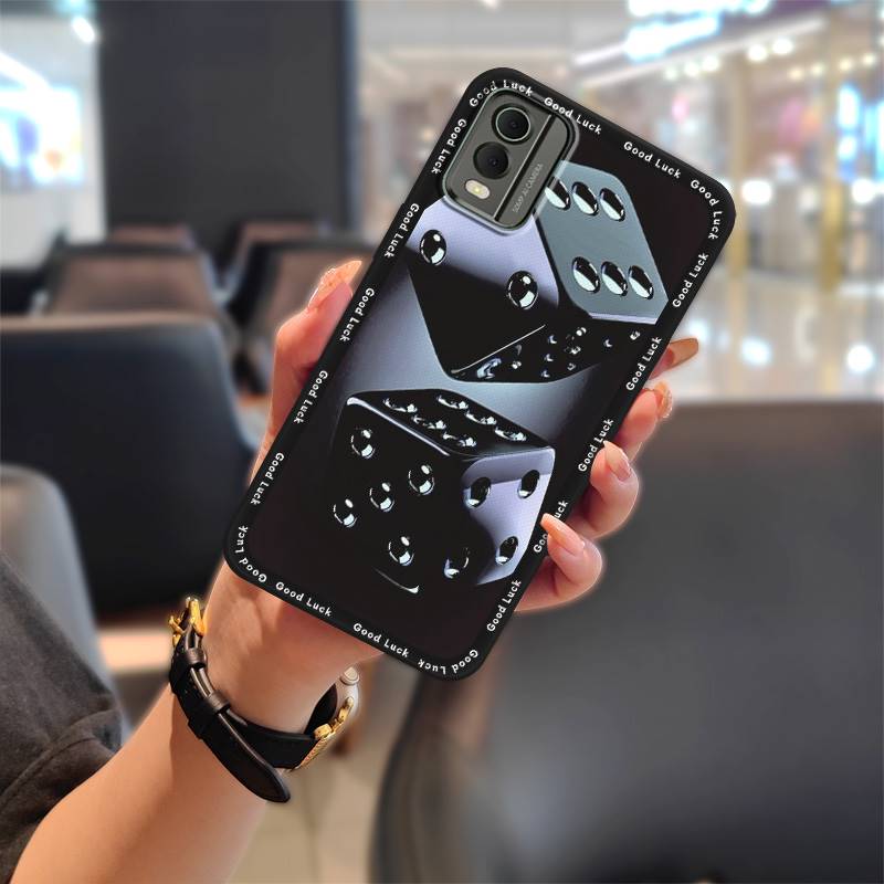 Phone Protector Cover Phone Case For Nokia C32 Graffiti Cute Soft case Dirt-resistant Waterproof Durable: WHITE