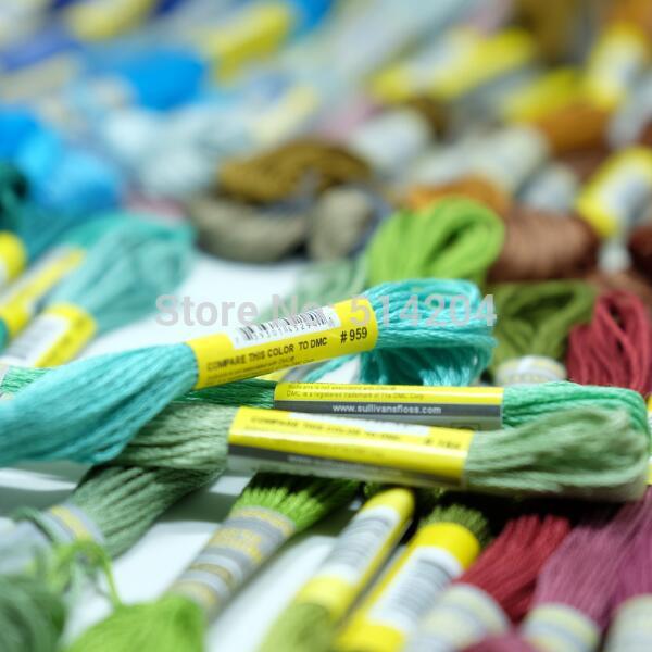 50 DMC colors 100% cotton floss embroidery thread cross stitch 8m 6strands skein similar dmc Double Mercerized SET B