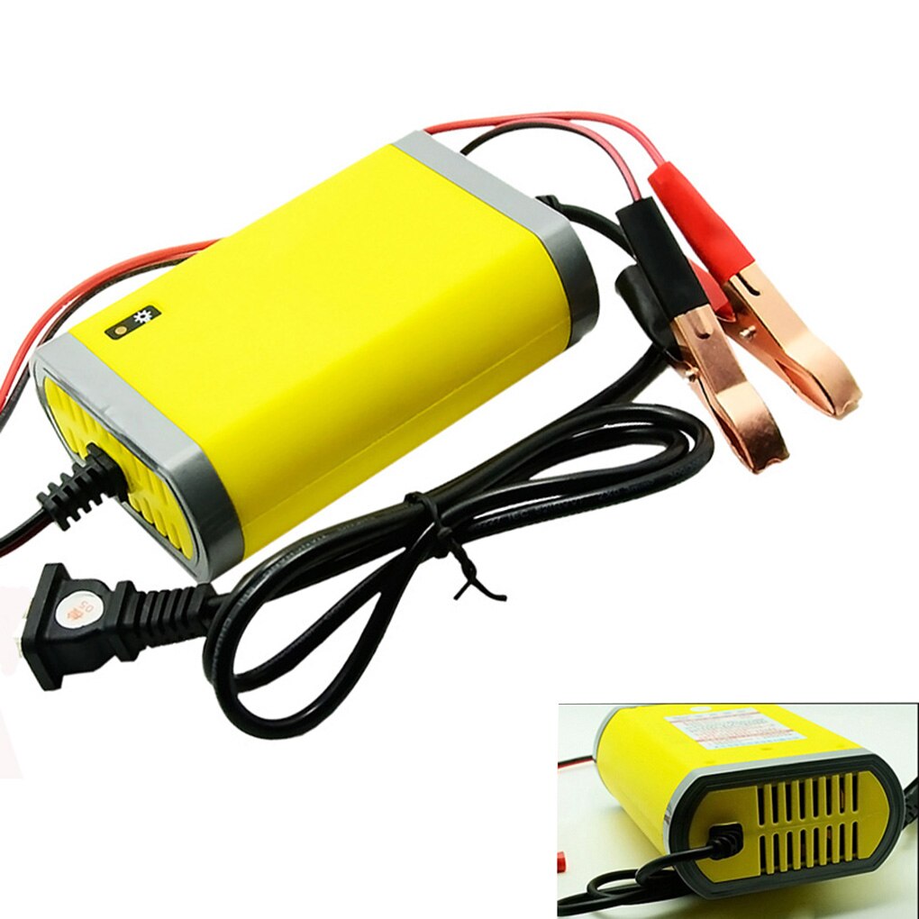 Mini adaptador de cargador de batería portátil para coche, 12V, 2A, fuente de alimentación, cargador de batería inteligente para motocicleta, enchufe europeo