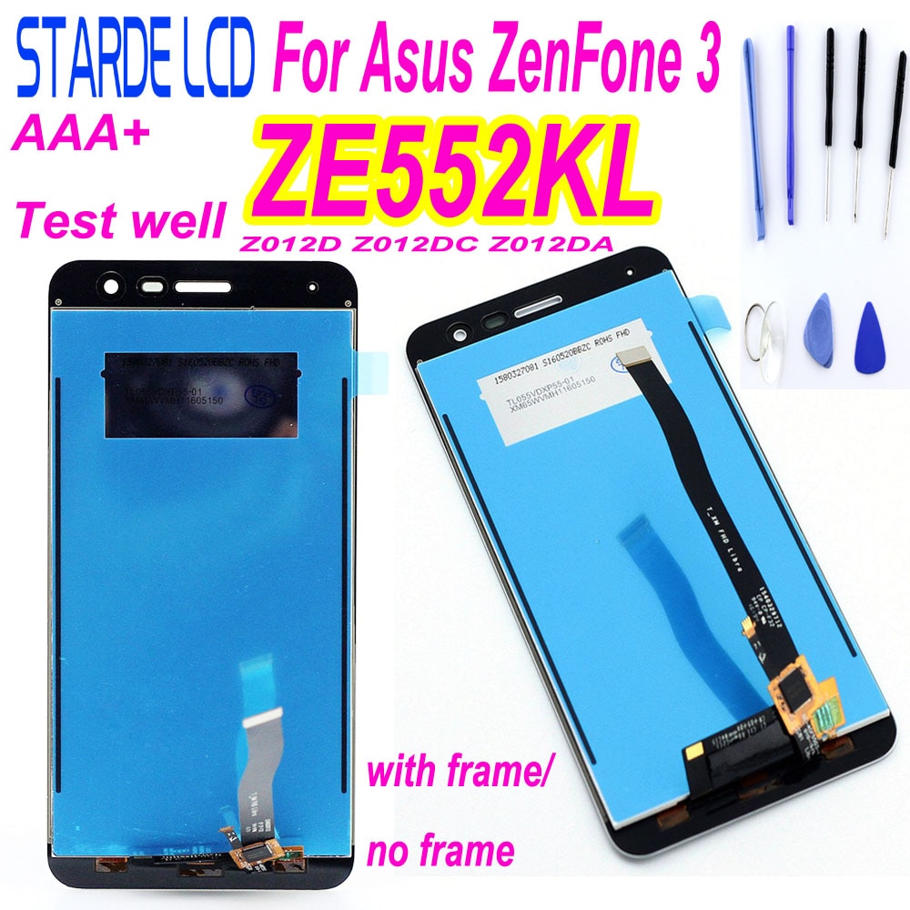 100% Original de 5,5 pulgadas para Asus ZenFone 3 ZE552KL Z012DA Z012D Z012DC pantalla LCD completa + MONTAJE DE digitalizador con pantalla táctil