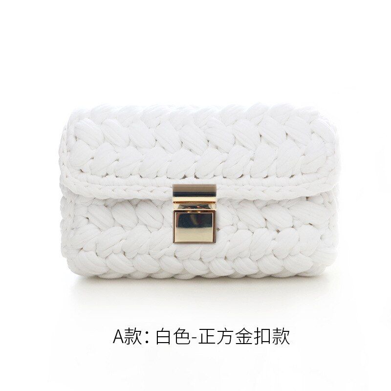 Cloth line hand-knitted thread DIY cloth bag DIY hand-knitted bag: A-b05