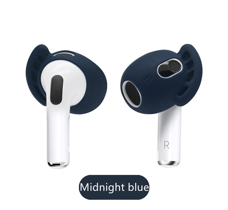 )för airpods 3 öronskydd öronkrokar antislip vingar öronskydd greppspetsar hörlurstillbehör för apple airpods 3rd generation: Midnattsblå