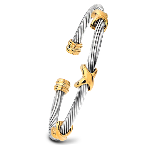 Smykker 316l rustfrit stål armbånd armbånd til kvinder fest tilbehør kvinde armbånd og armringe: Guld