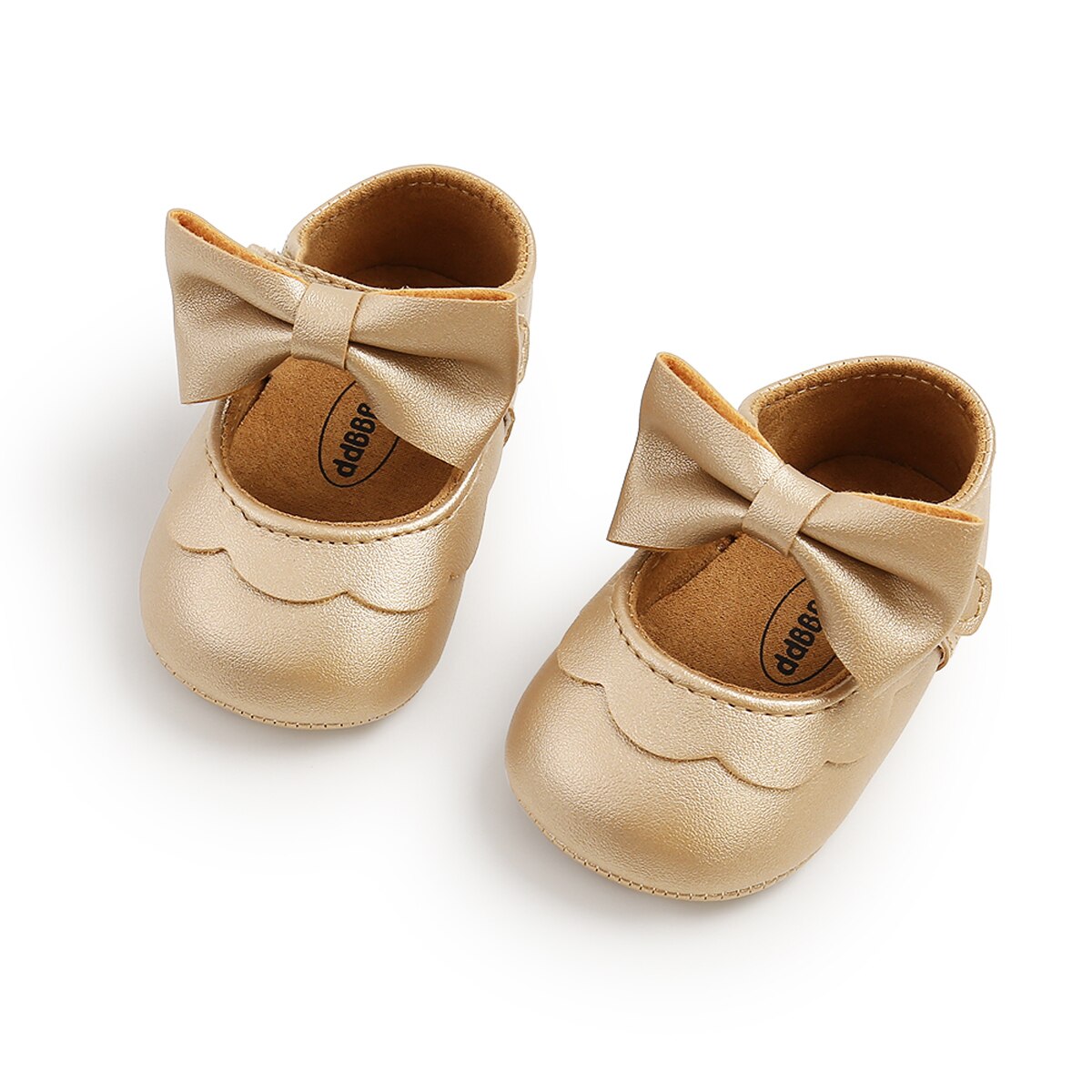 0-18M Baby Kleinkind Mädchen Flache Schuhe Bogen Knoten Feste Erste Wanderer Weiche Sohle Schuhe neugeboren Kleinkind Kleinkind mädchen Prinzessin Schuhe: D / 13-18 Monate