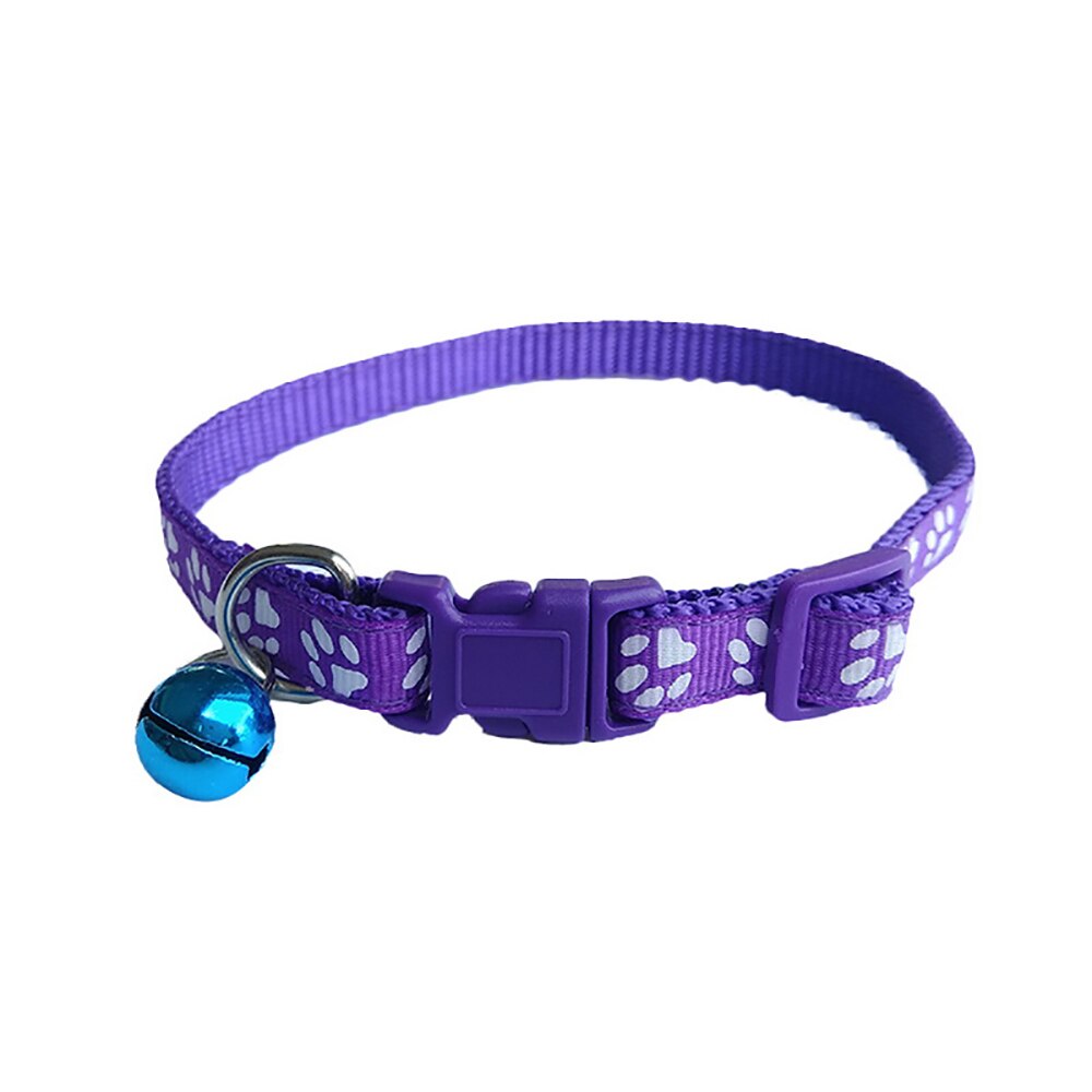 Hond Kraag Verstelbare Pet Hond Kat Kraag Reflecterende Huisdier Bel Kraag Geschikt Voor Katten En Kleine Hond Levert Leash Accessoires: purple