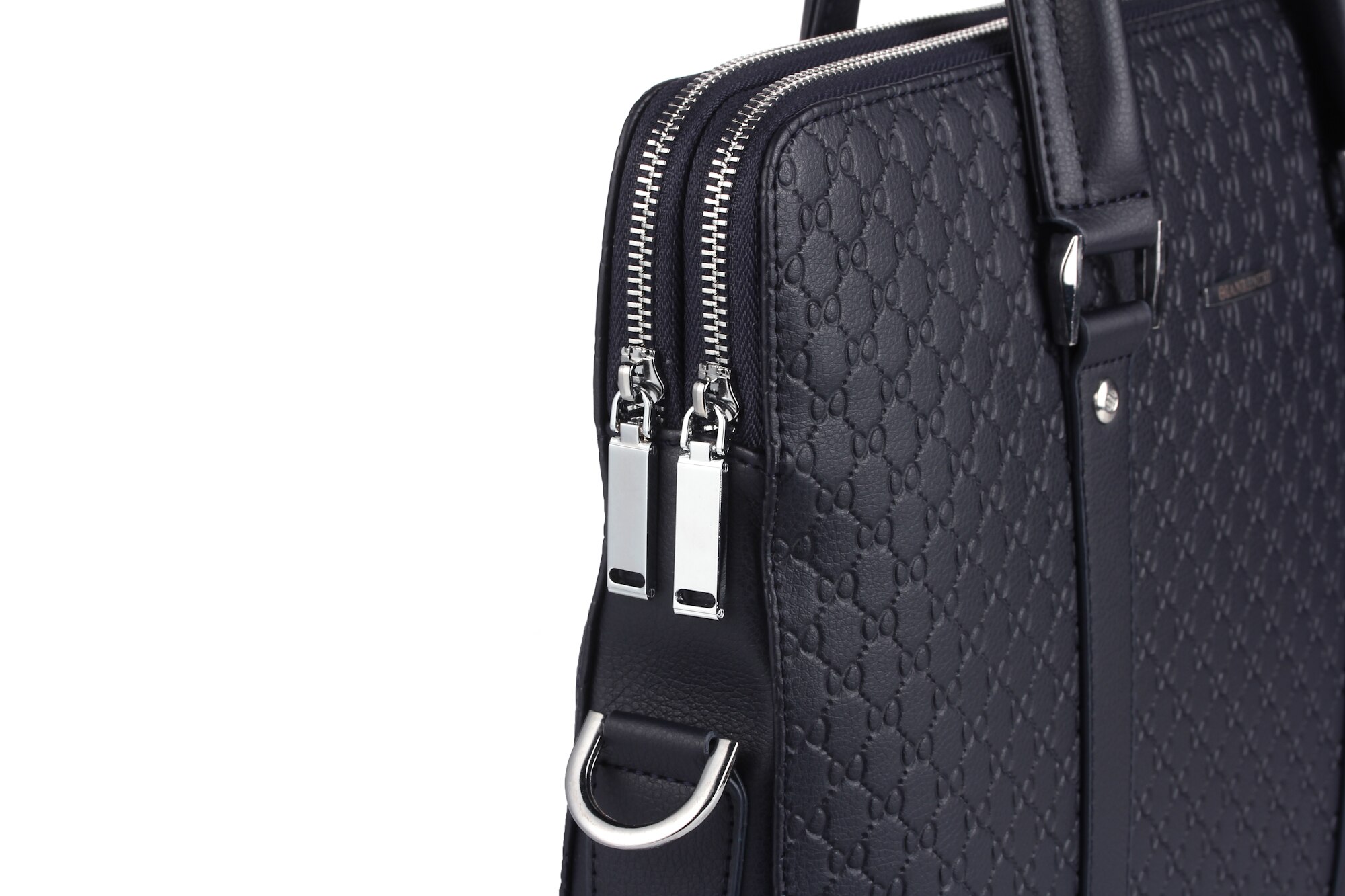 Mænds forretningsmappe afslappet skuldertaske dobbeltlag bærbar taske stor kapacitet mandlig håndtaske rejsetaske