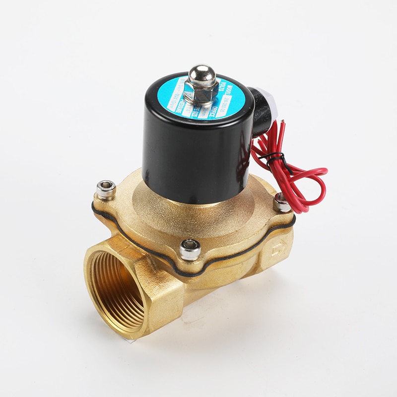 1/4 "3/8" 1/2 "3/4" 1 "2" messing Elektrische Magnetventil DC12V DC24V AC220V 110V Normal Geschlossen Magnetventil Für Wasser Öl Luft